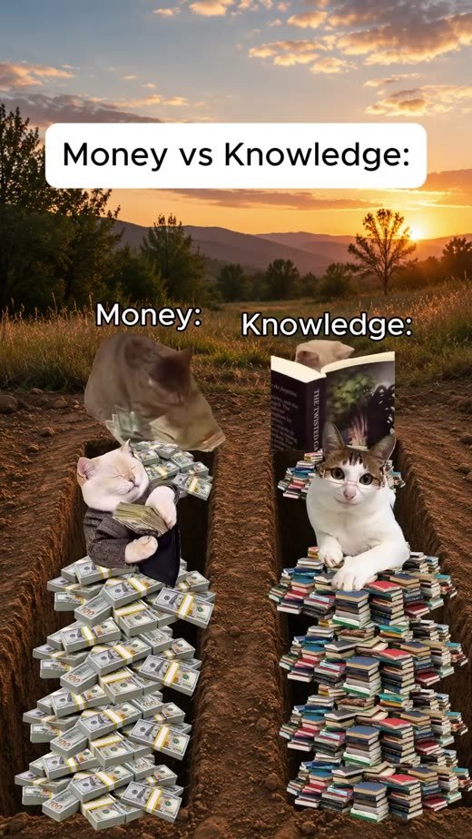 Money and knowledge begin the meme