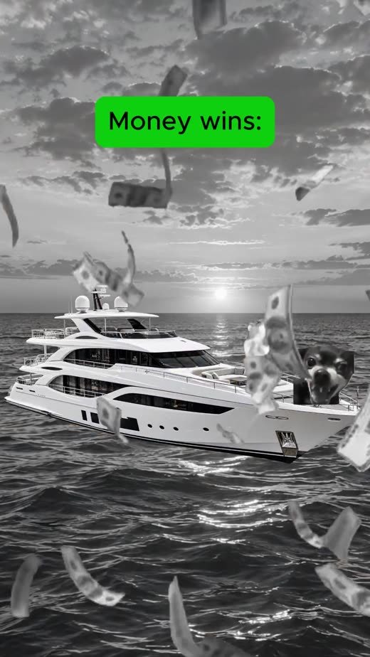 Money wins on a yacht