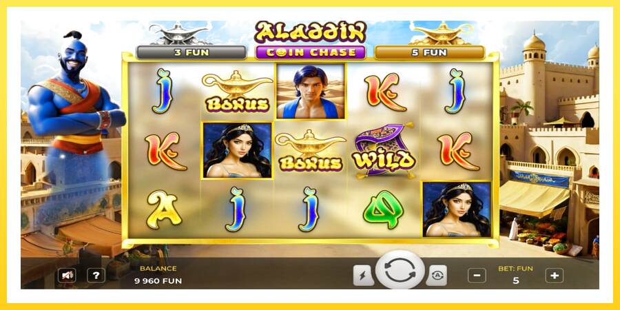 Slika 3 igralni avtomat Aladdin Coin Chase