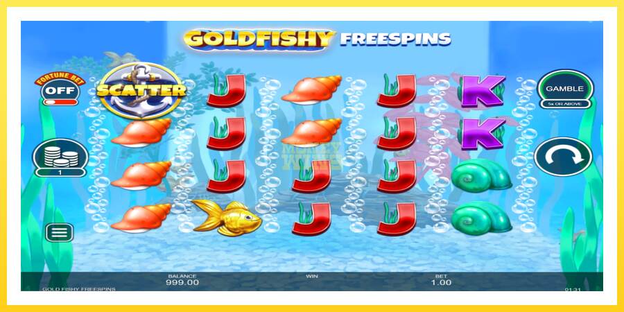 Slika 2 igralni avtomat Gold Fishy Free Spins