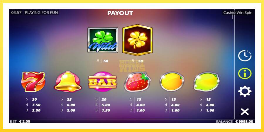 Slika 4 igralni avtomat Casino Win Spin