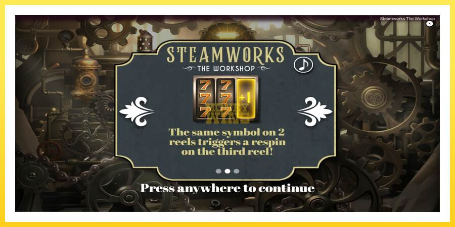 Slika 1 igralni avtomat Steamworks - The Workshop