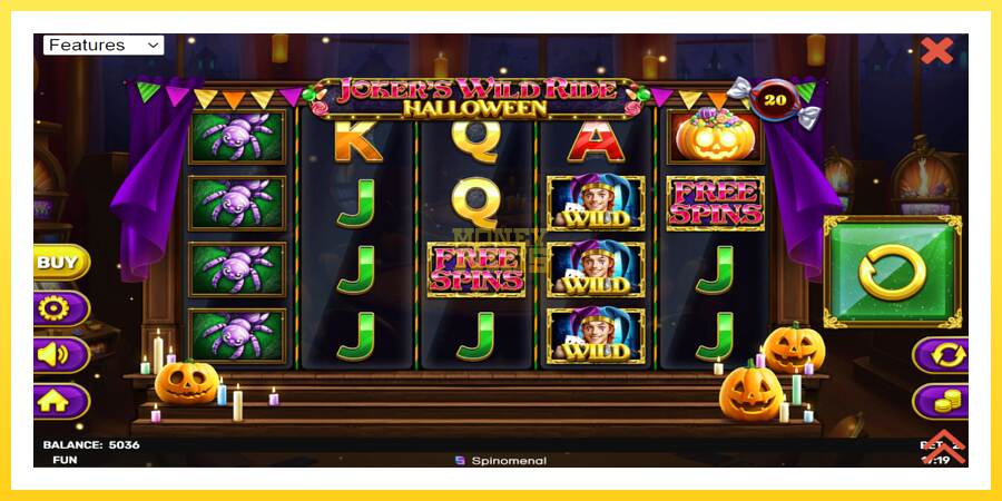 Slika 2 igralni avtomat Jokers Wild Ride Halloween