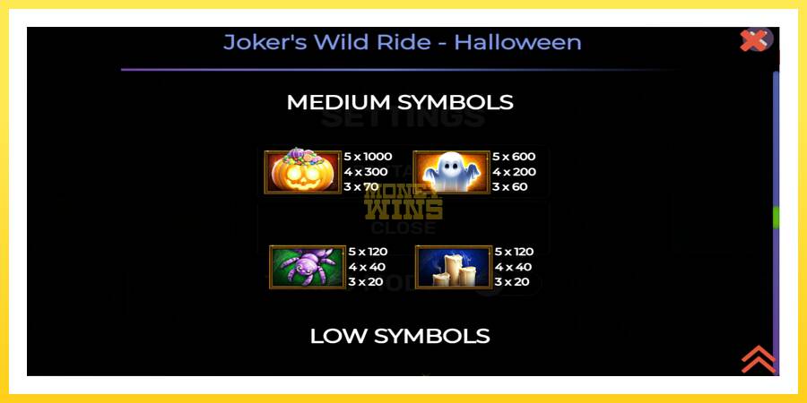 Slika 5 igralni avtomat Jokers Wild Ride Halloween