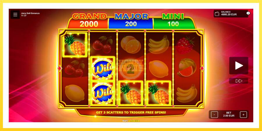 Slika 2 igralni avtomat Juicy Bell Bonanza