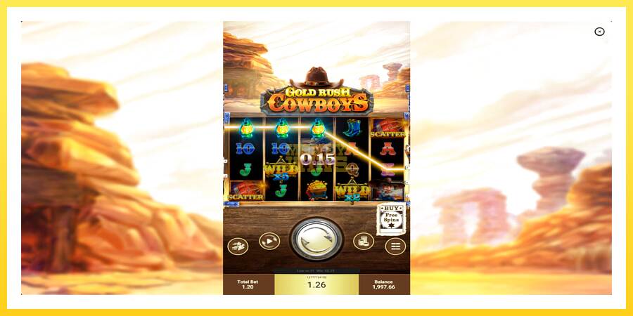 Slika 2 igralni avtomat Gold Rush Cowboys