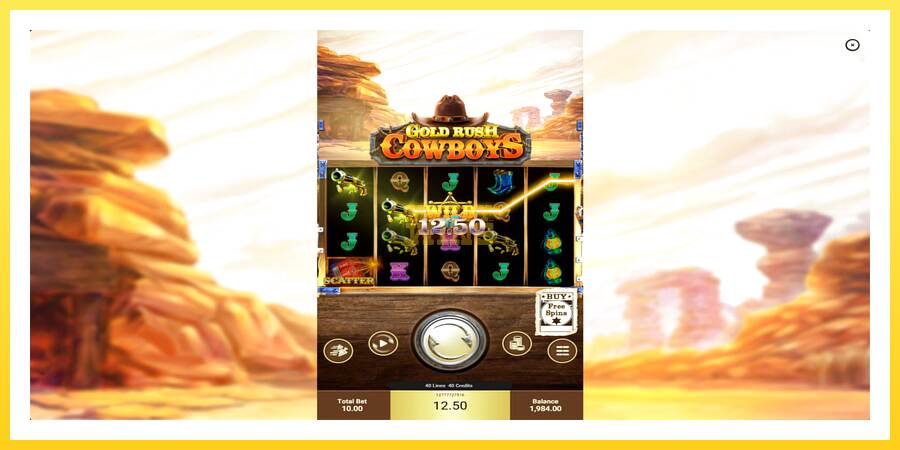 Slika 3 igralni avtomat Gold Rush Cowboys