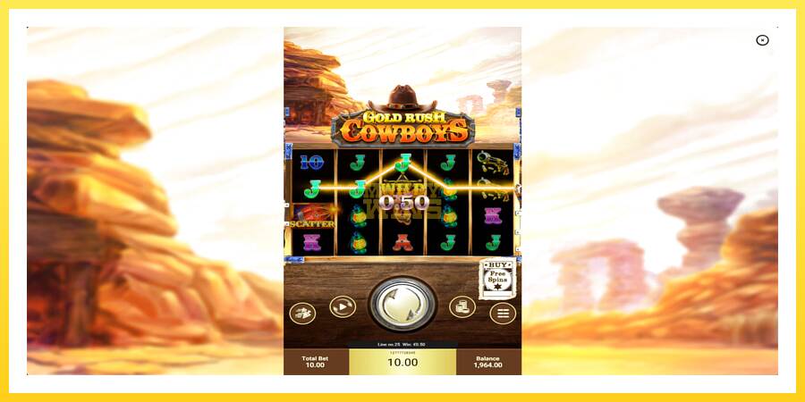 Slika 4 igralni avtomat Gold Rush Cowboys