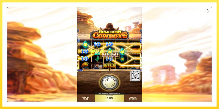 Slika 5 igralni avtomat Gold Rush Cowboys