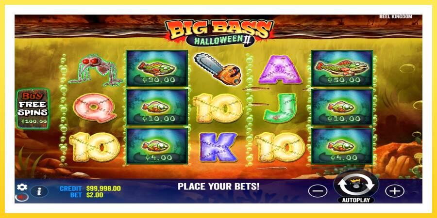 Slika 2 igralni avtomat Big Bass Halloween II