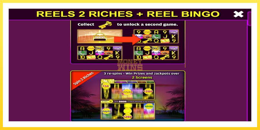 Slika 4 igralni avtomat Reels 2 Riches with Reel Bingo