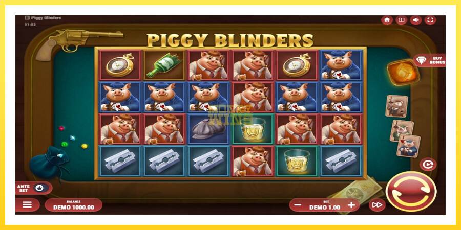 Slika 1 igralni avtomat Piggy Blinders