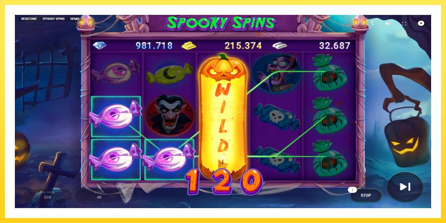 Slika 4 igralni avtomat Spooky Spins