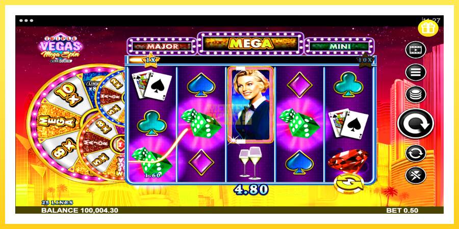 Slika 2 igralni avtomat Triple Vegas Mega Spin