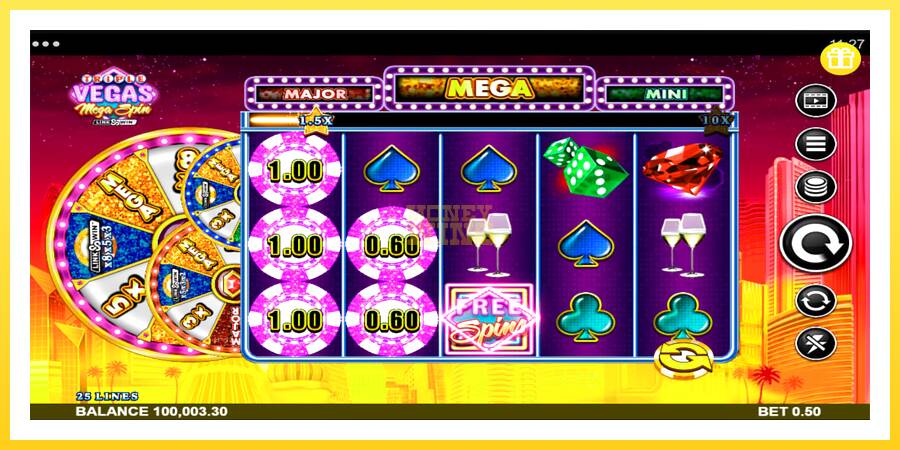 Slika 3 igralni avtomat Triple Vegas Mega Spin