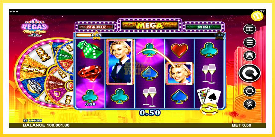 Slika 4 igralni avtomat Triple Vegas Mega Spin