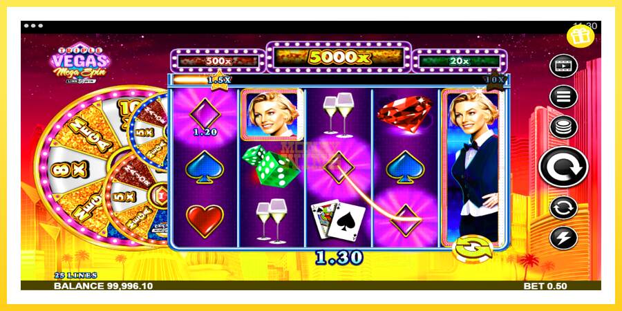 Slika 5 igralni avtomat Triple Vegas Mega Spin