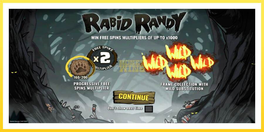 Slika 1 igralni avtomat Rabid Randy