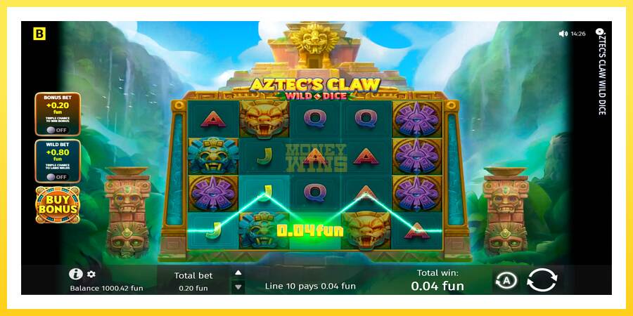 Slika 3 igralni avtomat Aztecs Claw Wild Dice