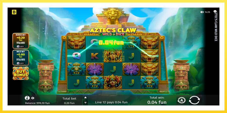 Slika 5 igralni avtomat Aztecs Claw Wild Dice