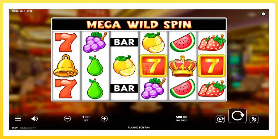 Slika 1 igralni avtomat Mega Wild Spin