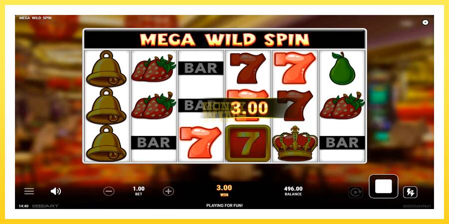 Slika 2 igralni avtomat Mega Wild Spin