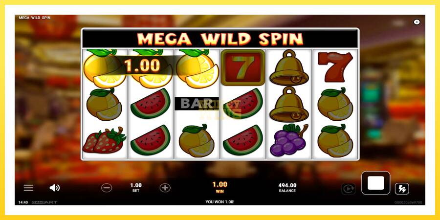 Slika 5 igralni avtomat Mega Wild Spin