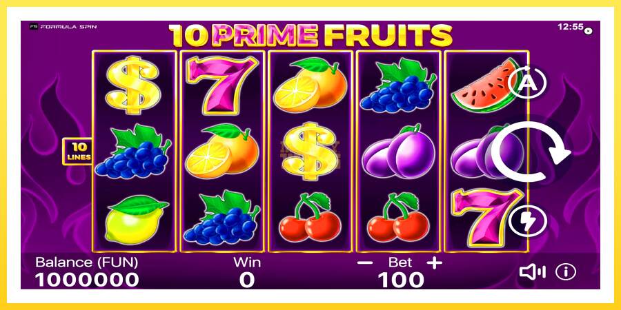 Slika 1 igralni avtomat 10 Prime Fruits