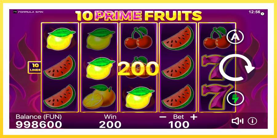 Slika 3 igralni avtomat 10 Prime Fruits