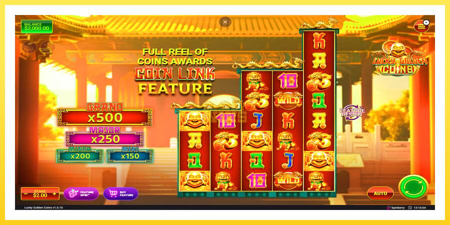 Slika 1 igralni avtomat Lucky Golden Coins