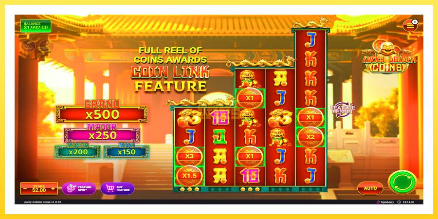 Slika 2 igralni avtomat Lucky Golden Coins