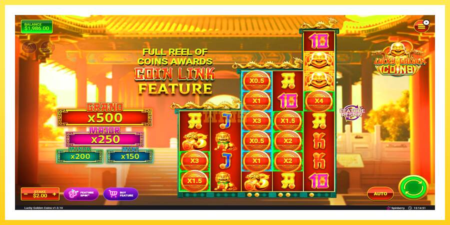 Slika 3 igralni avtomat Lucky Golden Coins