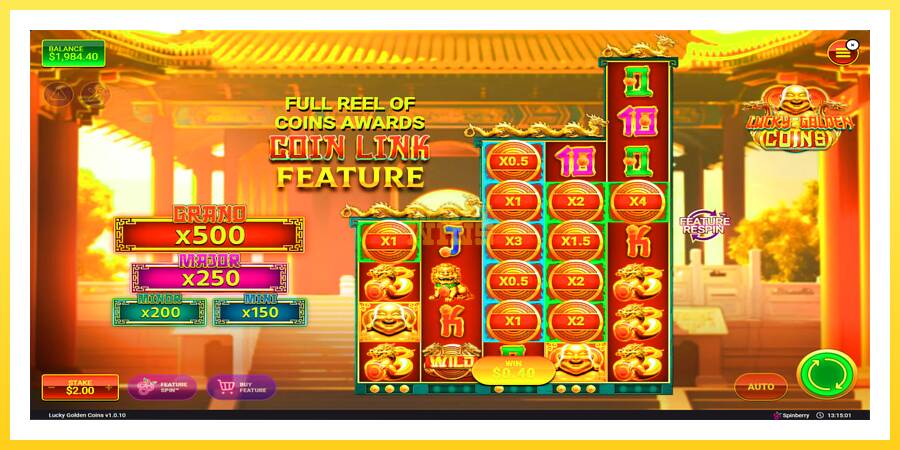 Slika 5 igralni avtomat Lucky Golden Coins