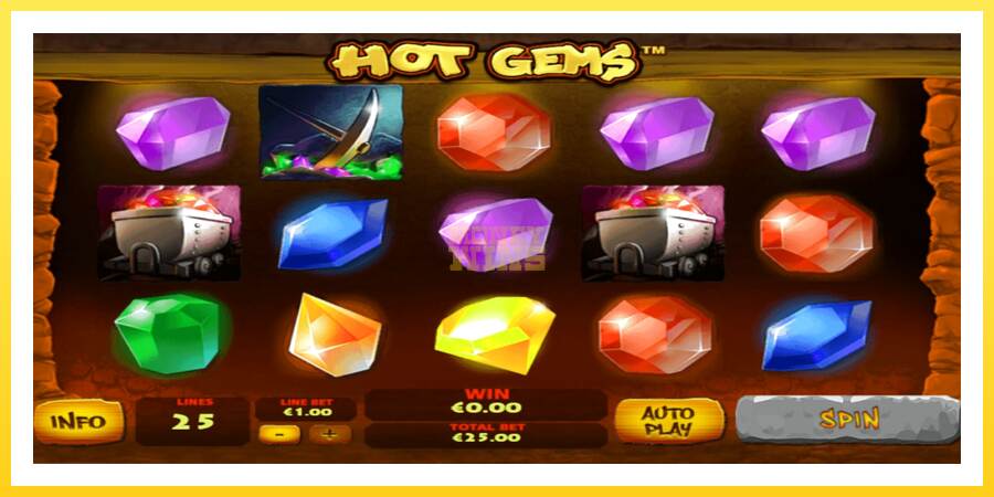 Slika 1 igralni avtomat Hot Gems