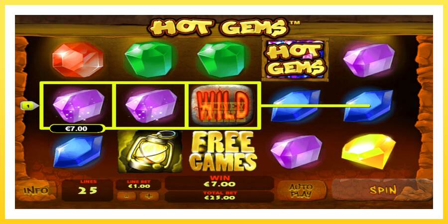 Slika 2 igralni avtomat Hot Gems