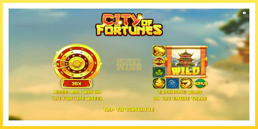 Slika 1 igralni avtomat City of Fortunes