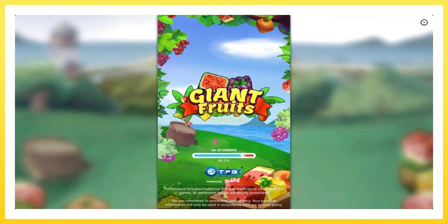 Slika 1 igralni avtomat Giant Fruits