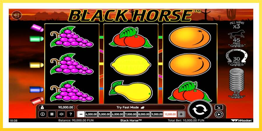 Slika 1 igralni avtomat Black Horse