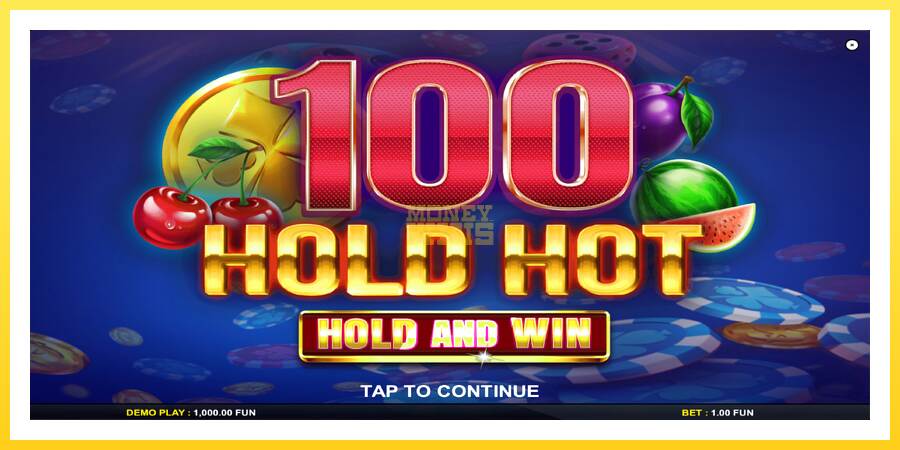 Slika 1 igralni avtomat 100 Hold Hot Hold and Win