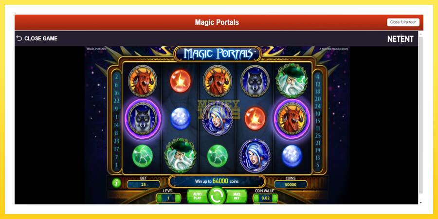 Slika 2 igralni avtomat Magic Portals