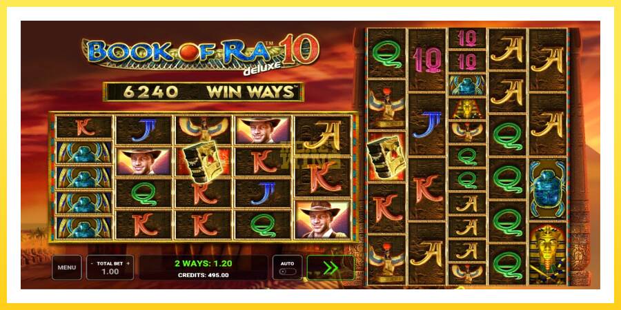 Slika 2 igralni avtomat Book of Ra Deluxe 10 Win Ways