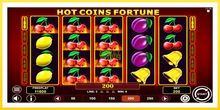 Slika 3 igralni avtomat Hot Coins Fortune