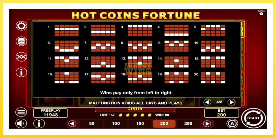 Slika 7 igralni avtomat Hot Coins Fortune