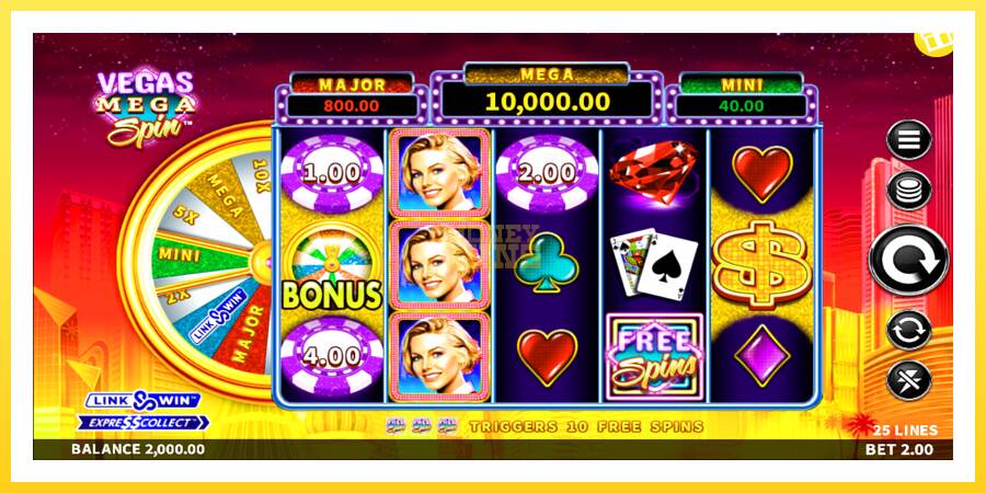 Slika 1 igralni avtomat Vegas Mega Spin