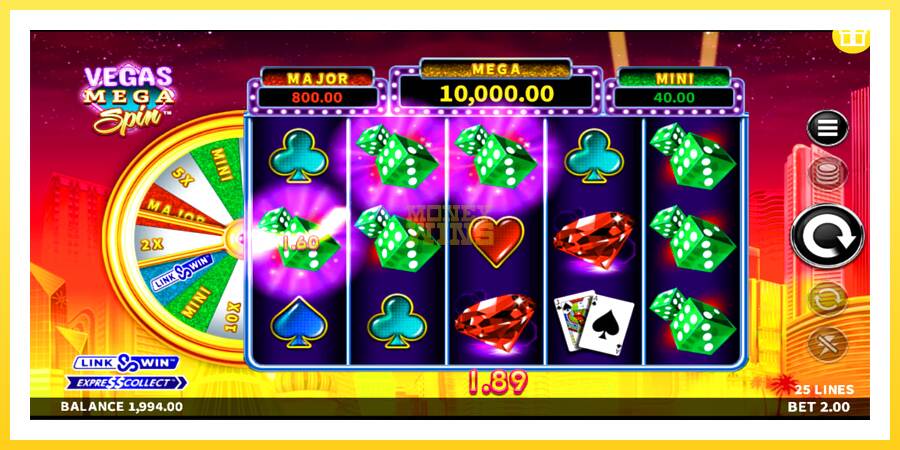 Slika 2 igralni avtomat Vegas Mega Spin