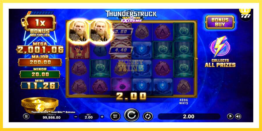 Slika 4 igralni avtomat Thunderstruck Gold Blitz Extreme