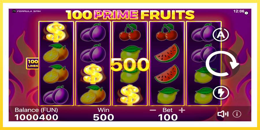 Slika 2 igralni avtomat 100 Prime Fruits