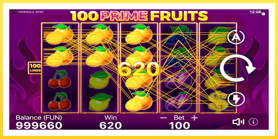 Slika 4 igralni avtomat 100 Prime Fruits