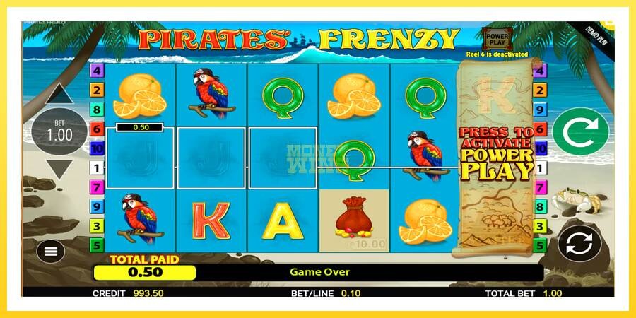 Slika 2 igralni avtomat Pirates Frenzy