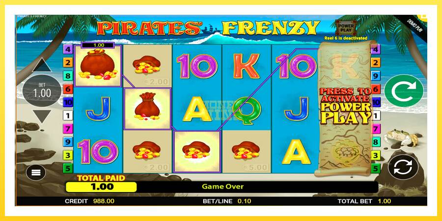 Slika 3 igralni avtomat Pirates Frenzy